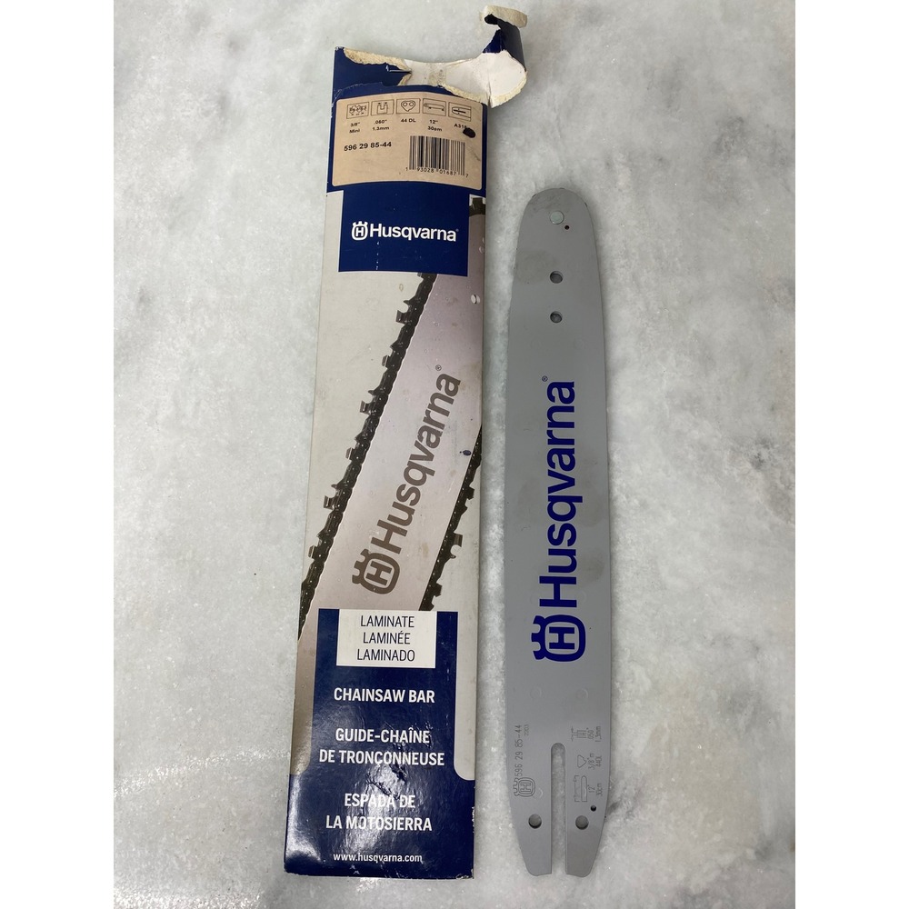 Husqvarna 12 Inch Chainsaw Guide Bar 596298544 3/8 Mini .050 44DL A318 Laminate